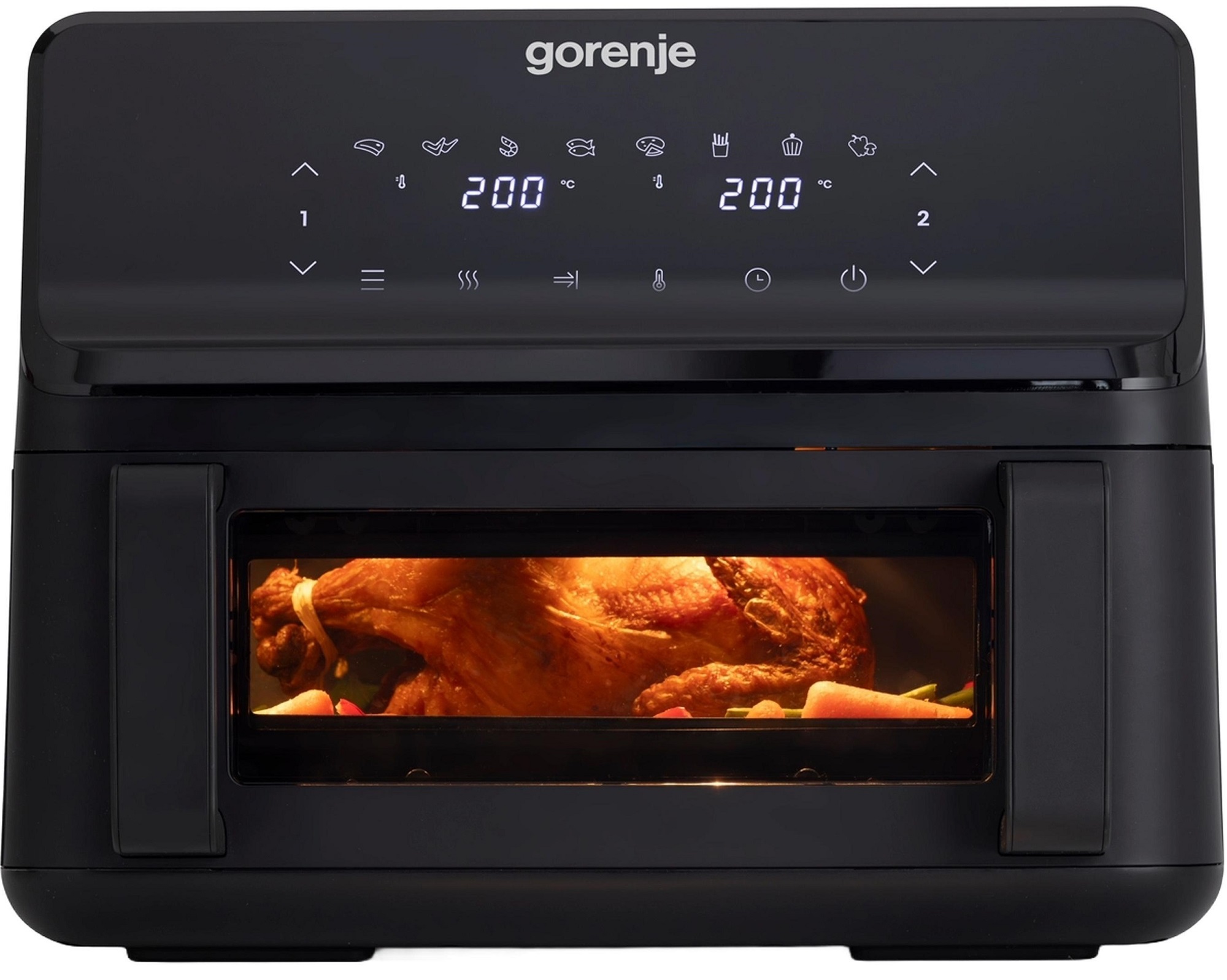 Gorenje Kitchen Air Fryer 2700W 9L 8 Programs 2x Independent Cavities AF2700BP