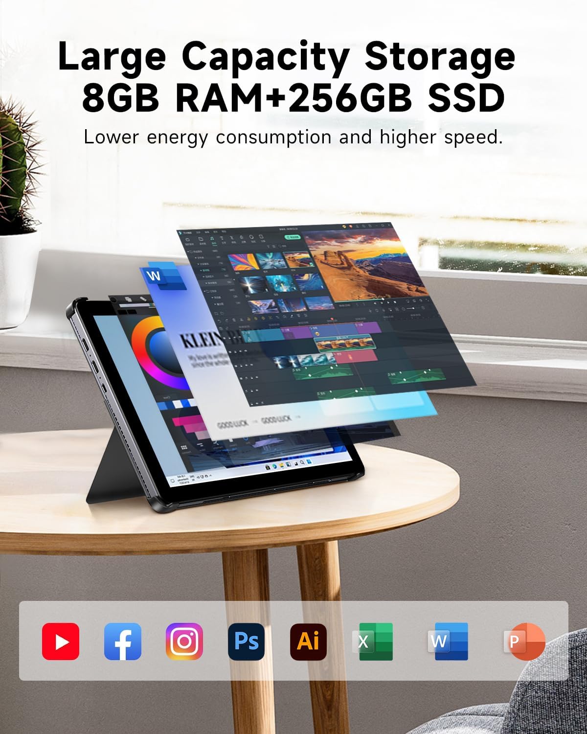 Chuwi Tablet Hi10 X1, 10.1'' Win 11 Home, i3-10100Y, 8Gb + 256GB With Magnetic  keyboard