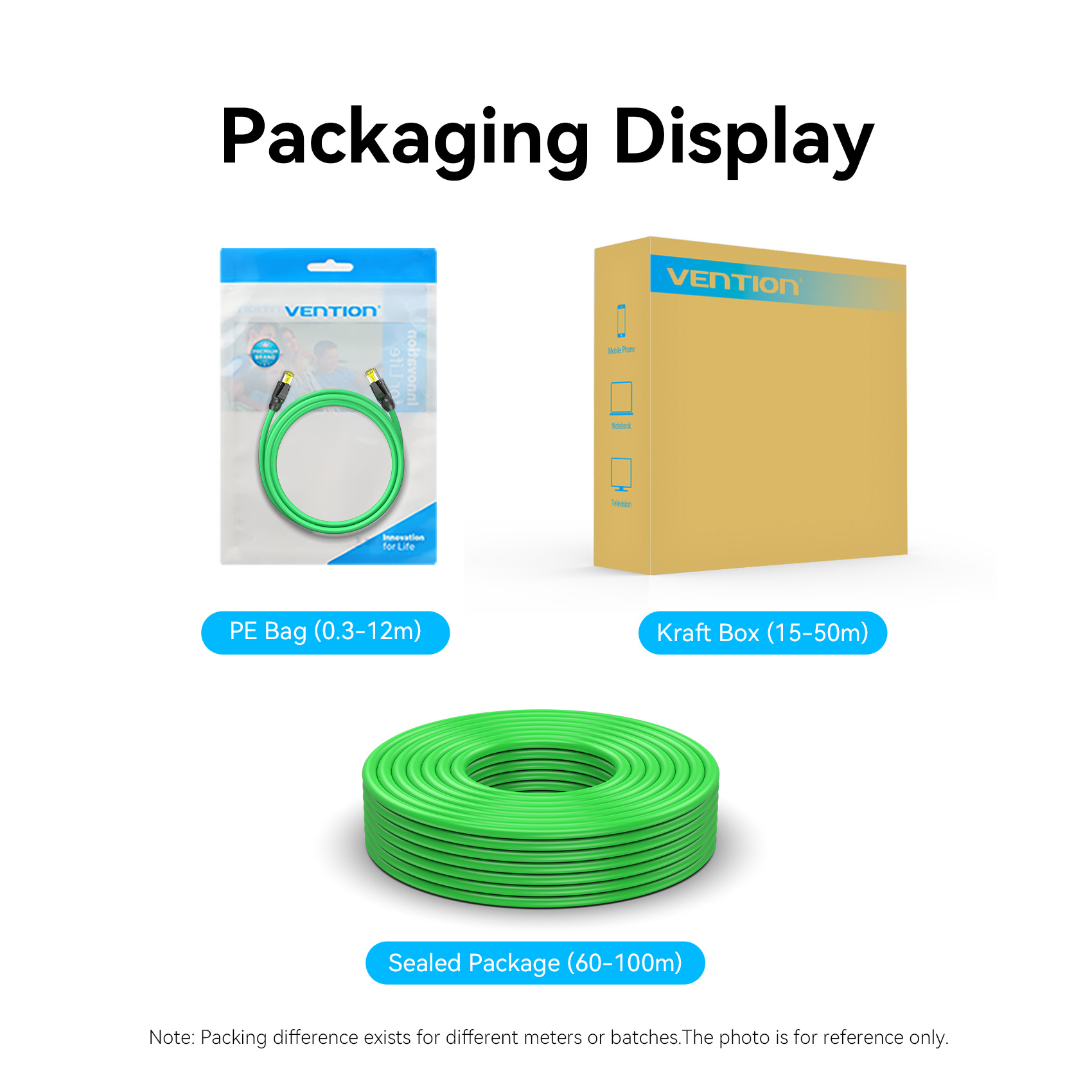 Vention NETWORK Cable CAT6A SFTP Anti-Vibration Industrial Flexible 15.0m IBYGN