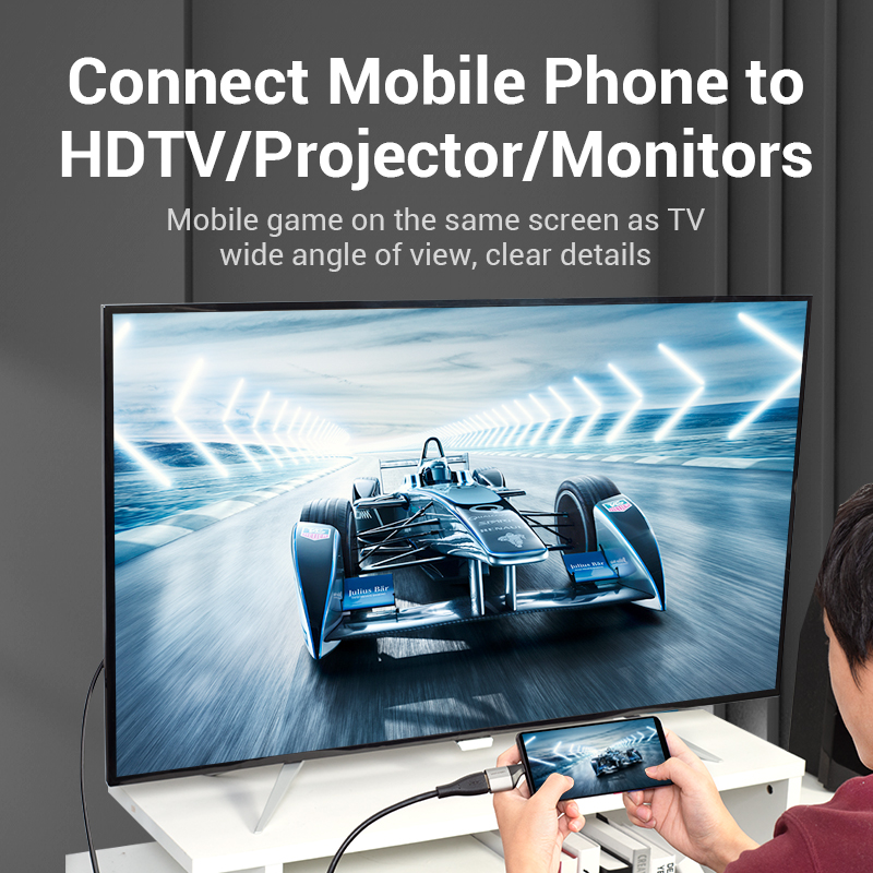 Vention Converter USB-C to DP Adapter 4K60Hz Metal TCCH0