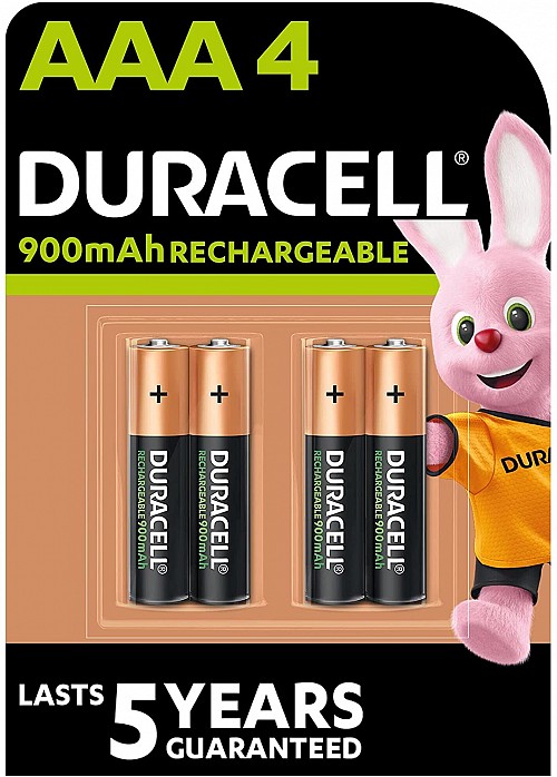 Duracell Rechargeable AAA Batteries 900mah 4pcs