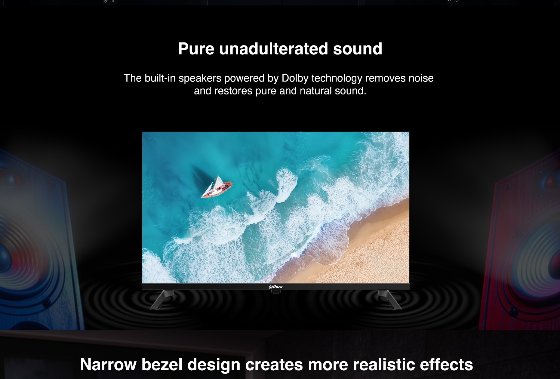 Dahua LTV32-SG100 32'' HD Google TV with HDR10, Dolby Digital Plus & Voice Control Remote