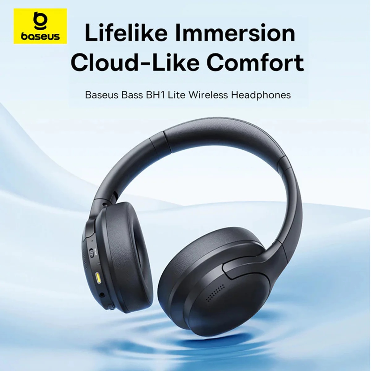 Baseus Headphones Over Ear Bass BH1 Lite Black