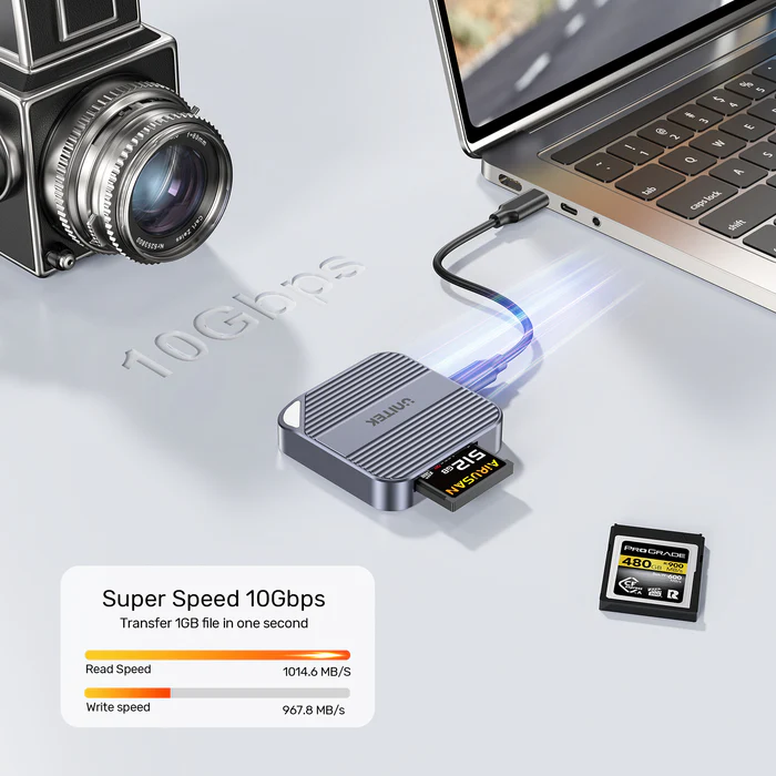 Unitek Card Reader Magnetic CF Express Type B 10Gbps PD100W S1244B