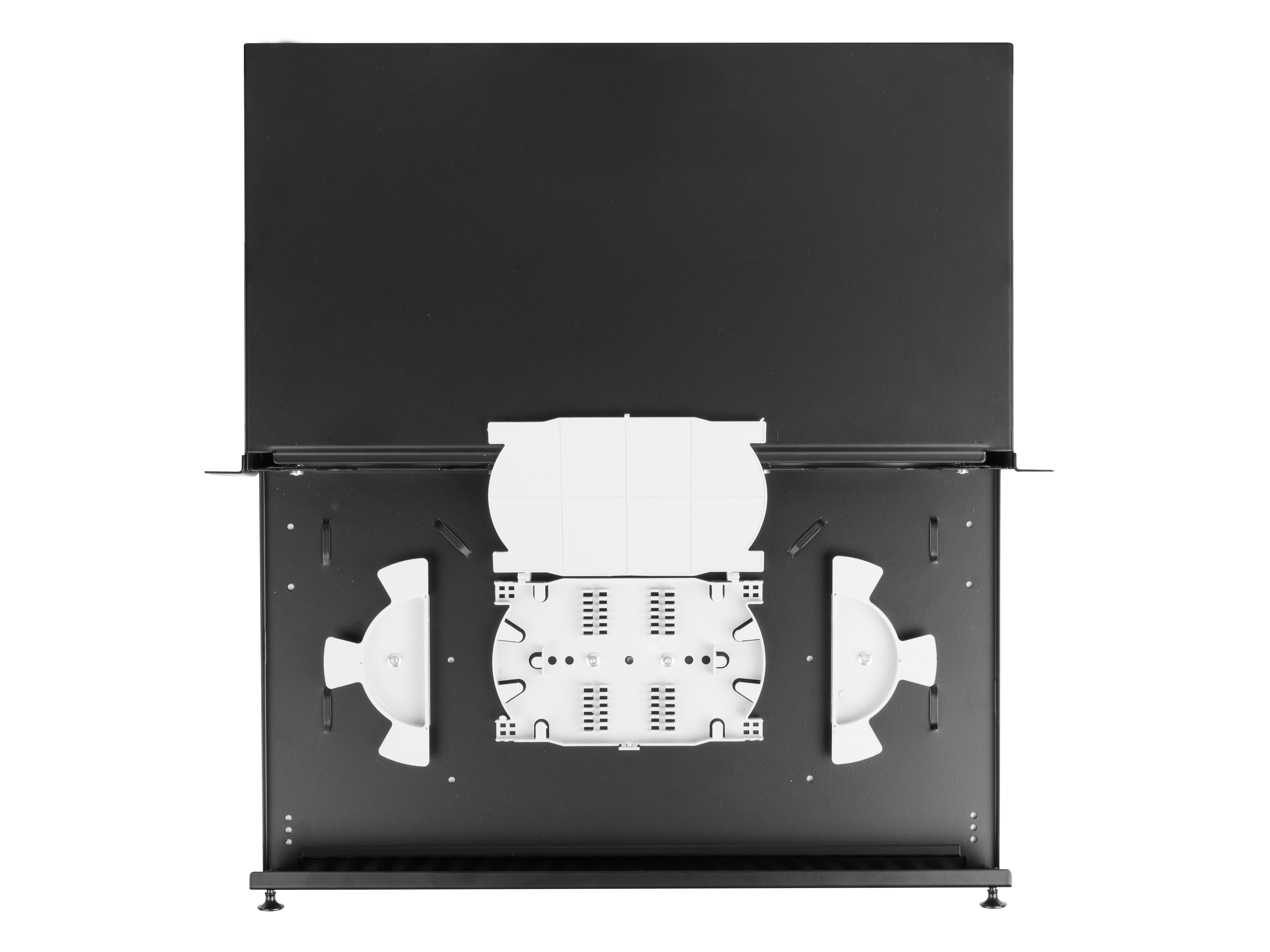 Lanberg Fiber Optic ODF for 24xSC Simplex or 24xLC Duplex Adapters R/M Metal Black