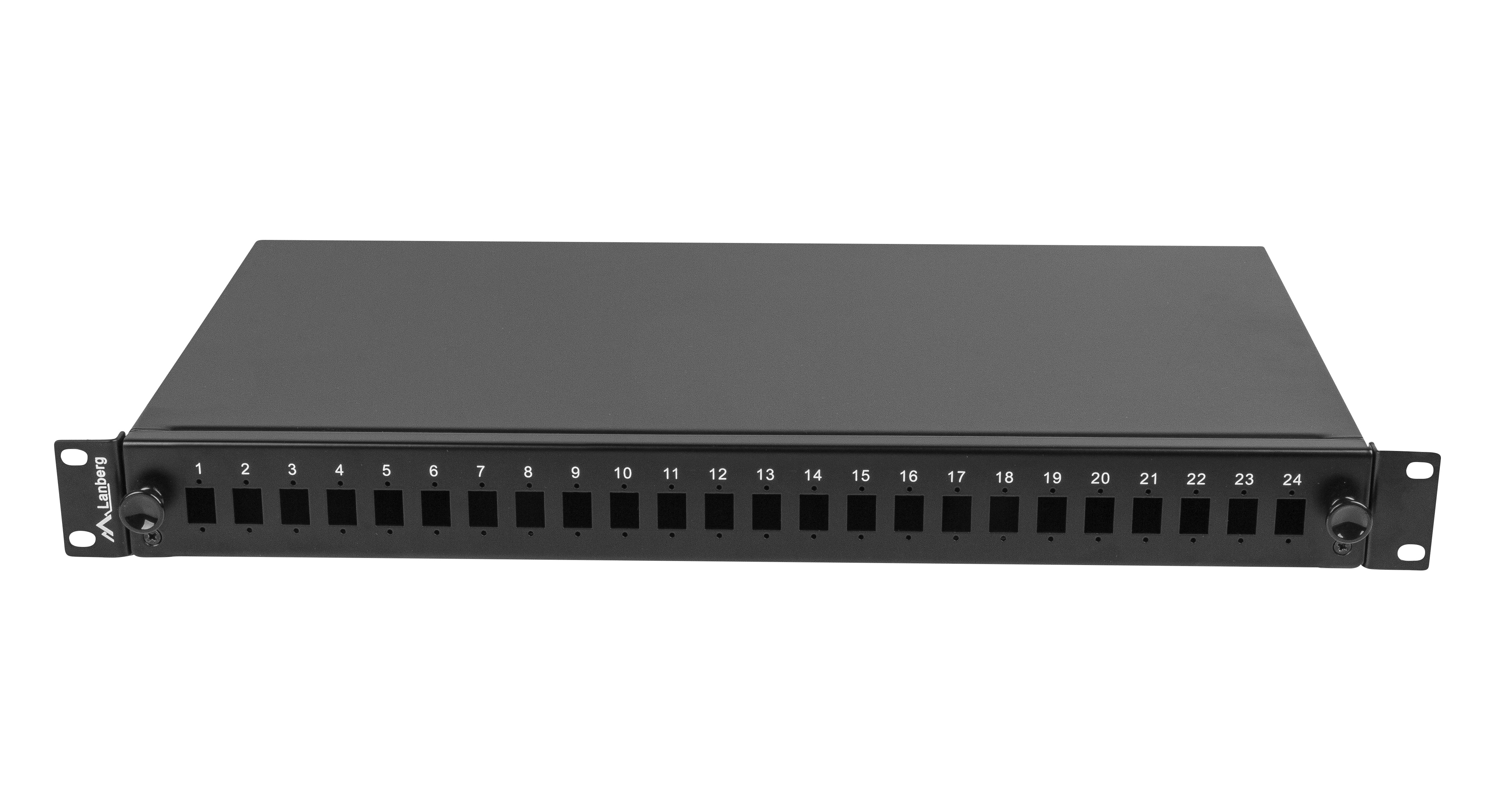 Lanberg Fiber Optic ODF for 24xSC Simplex or 24xLC Duplex Adapters R/M Metal Black