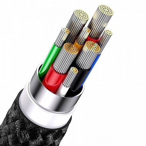 Baseus Cable 3in1 USB-C/Micro/Light Flash Series USB-C 1.5m Black