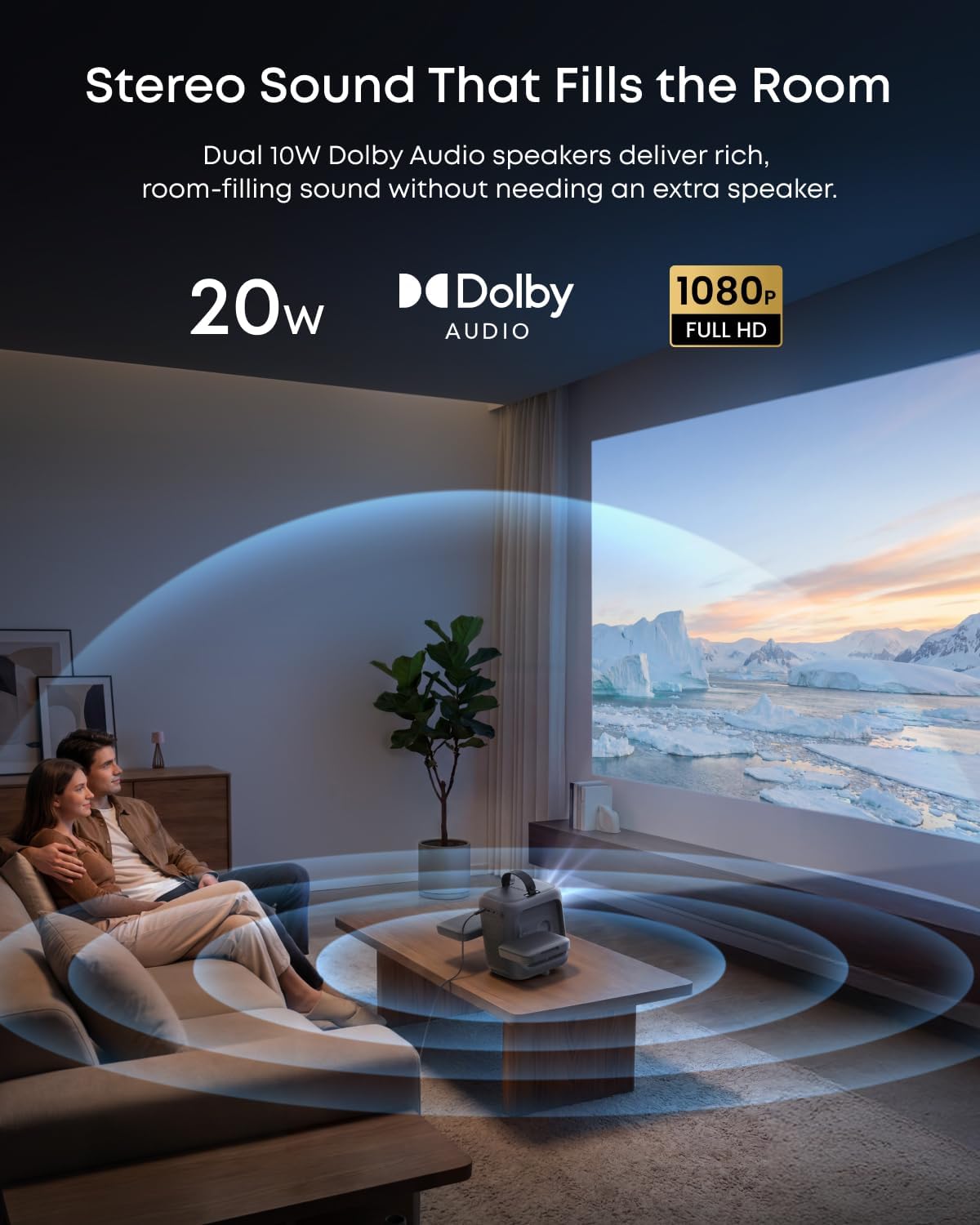 Anker Nebula PX P1i Mini Portable Android 1080p Projector 360 ANSI