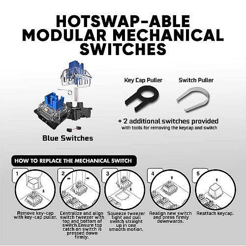 Armaggeddon MKA-7C ProGaming Mechanical Keyboard Black