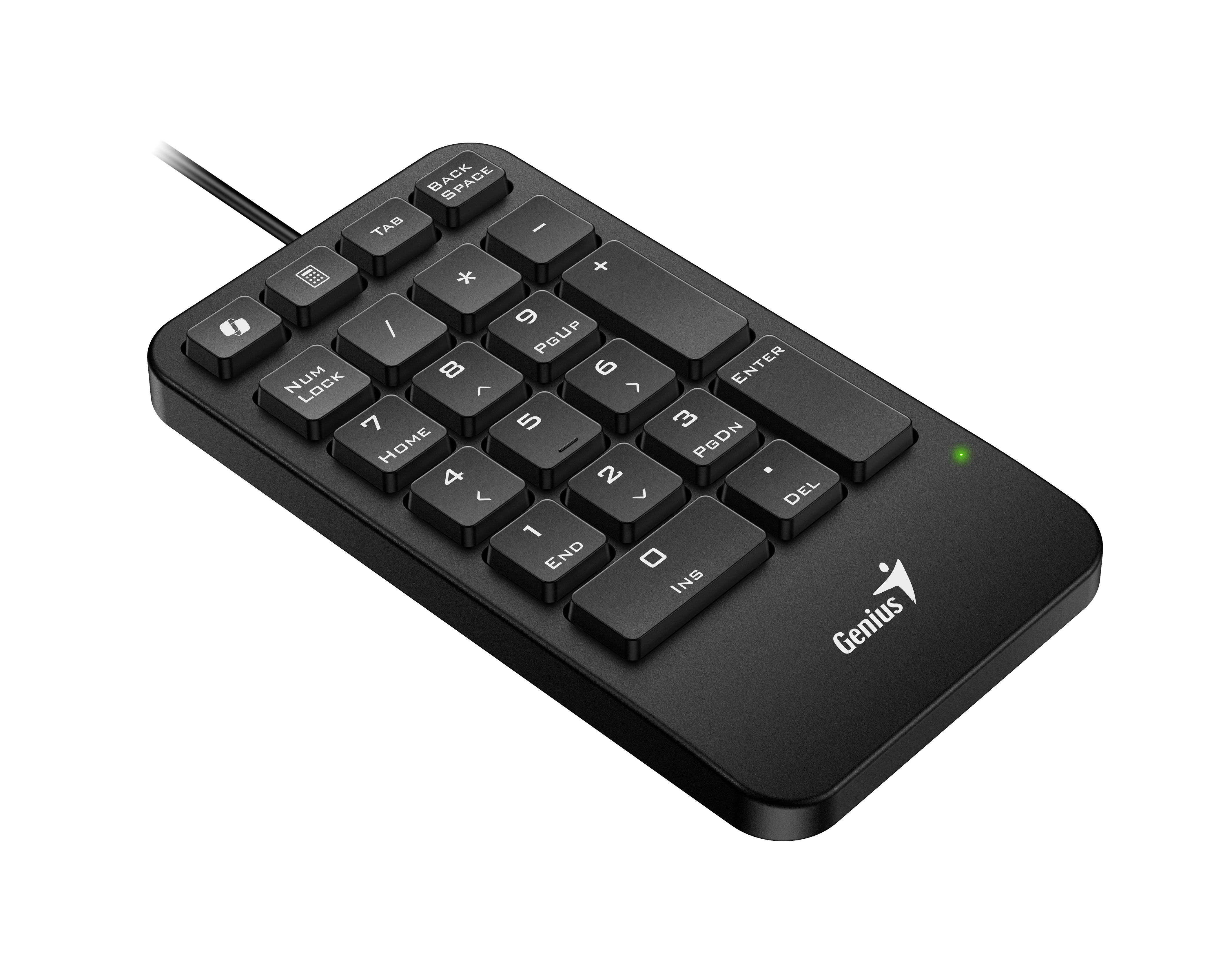Genius Keyboard Numeric Pad Wired AI w/Palm Rest USB-A NumPad 125