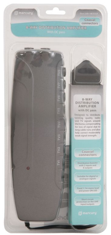 Mercury 2 Inputs 8 Outputs Distribution Amplifier 148.555UK