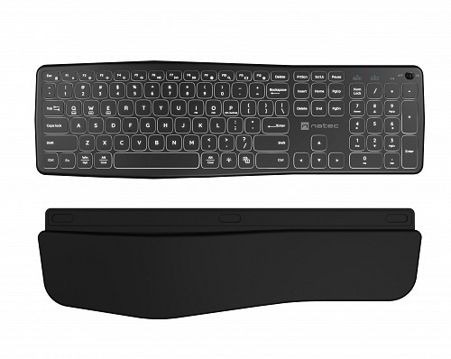 Natec PORIFERA Wireless Rechargeable Keyboard 2.4GHz + BT