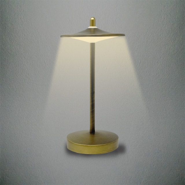 KELU SAKE USB-C Rechargeable IP44 Aluminium Lamp 130LM Bronze