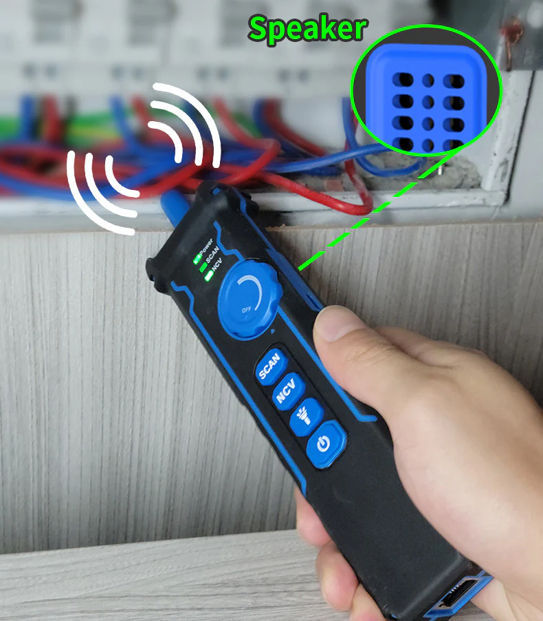 Noyafa Multi-Function Cable Tester with RJ11/RJ45, PoE, Fiber Optic OPM/VFL, NCV & Cable Length Measurement NF-8508