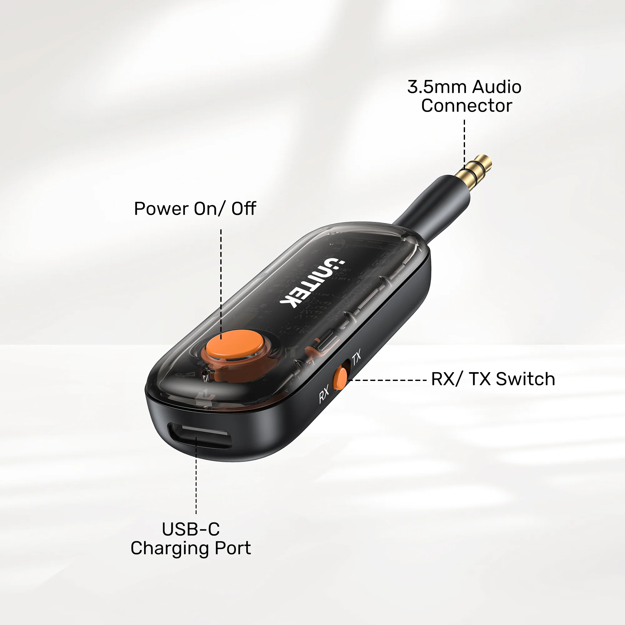 Unitek Audio 3.5mm to Bluetooth 2in1 Transmitter & Receiver B1111A