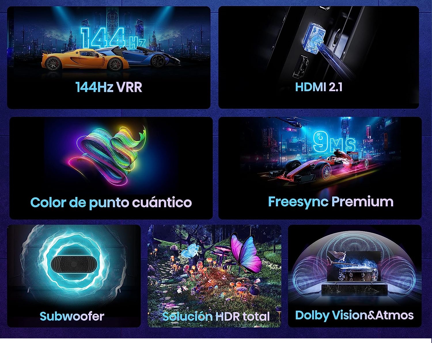 Hisense 75E7KQ PRO 75'' 4K Smart QLED TV 144Hz