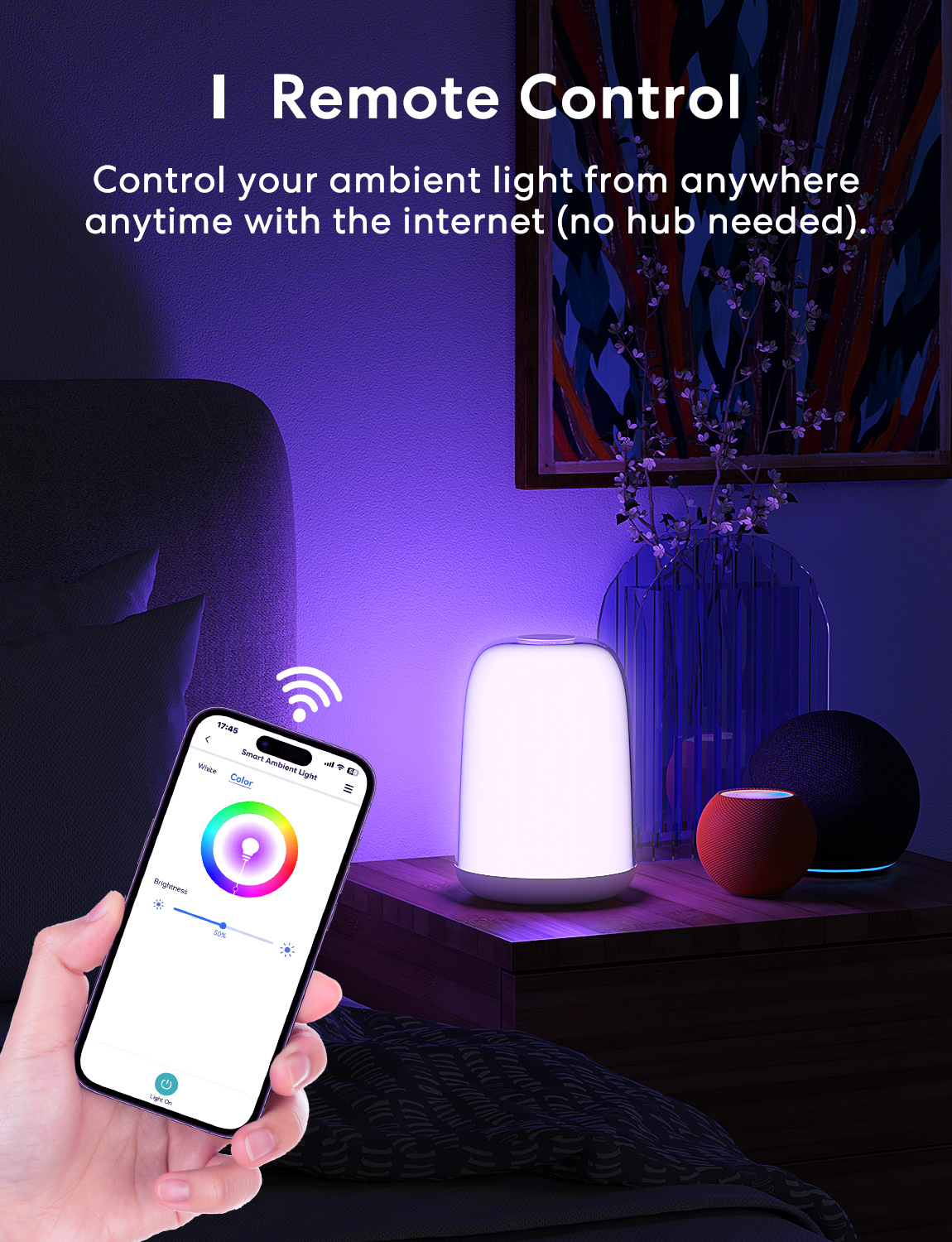 Meross Homekit Smart Wi-Fi Ambient Light MSL430JHK-EU