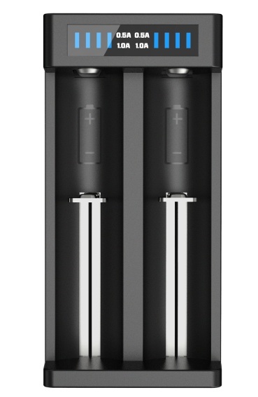 XTAR MC2 PLUS 1A Charger 2-Slots Lithium/NiMH 10440 to 26650