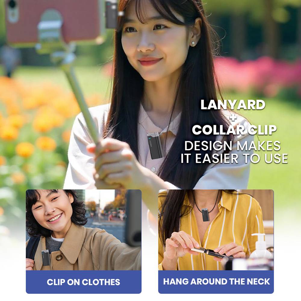 SonicGear Wireless 2x Lavalier ClipOn Microphones WLM3000 DUO