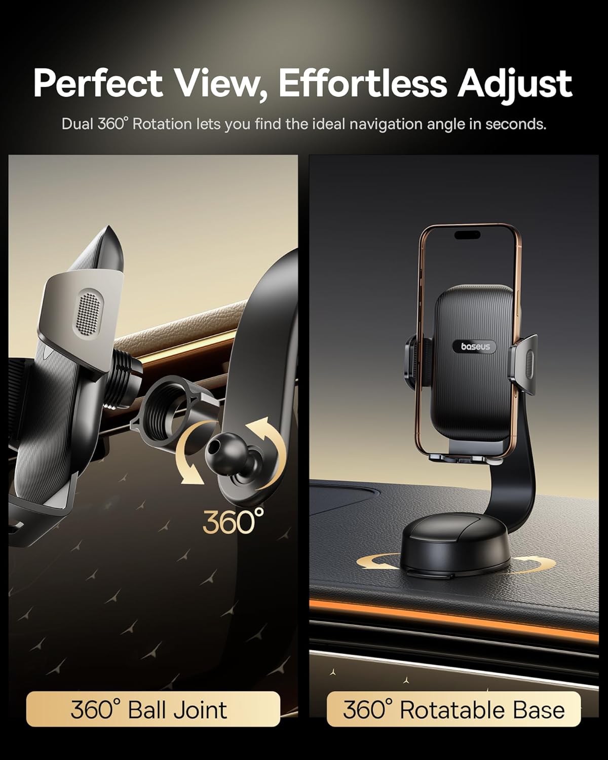 Baseus Car Holder Dashboard PrimeTrip C03 Black