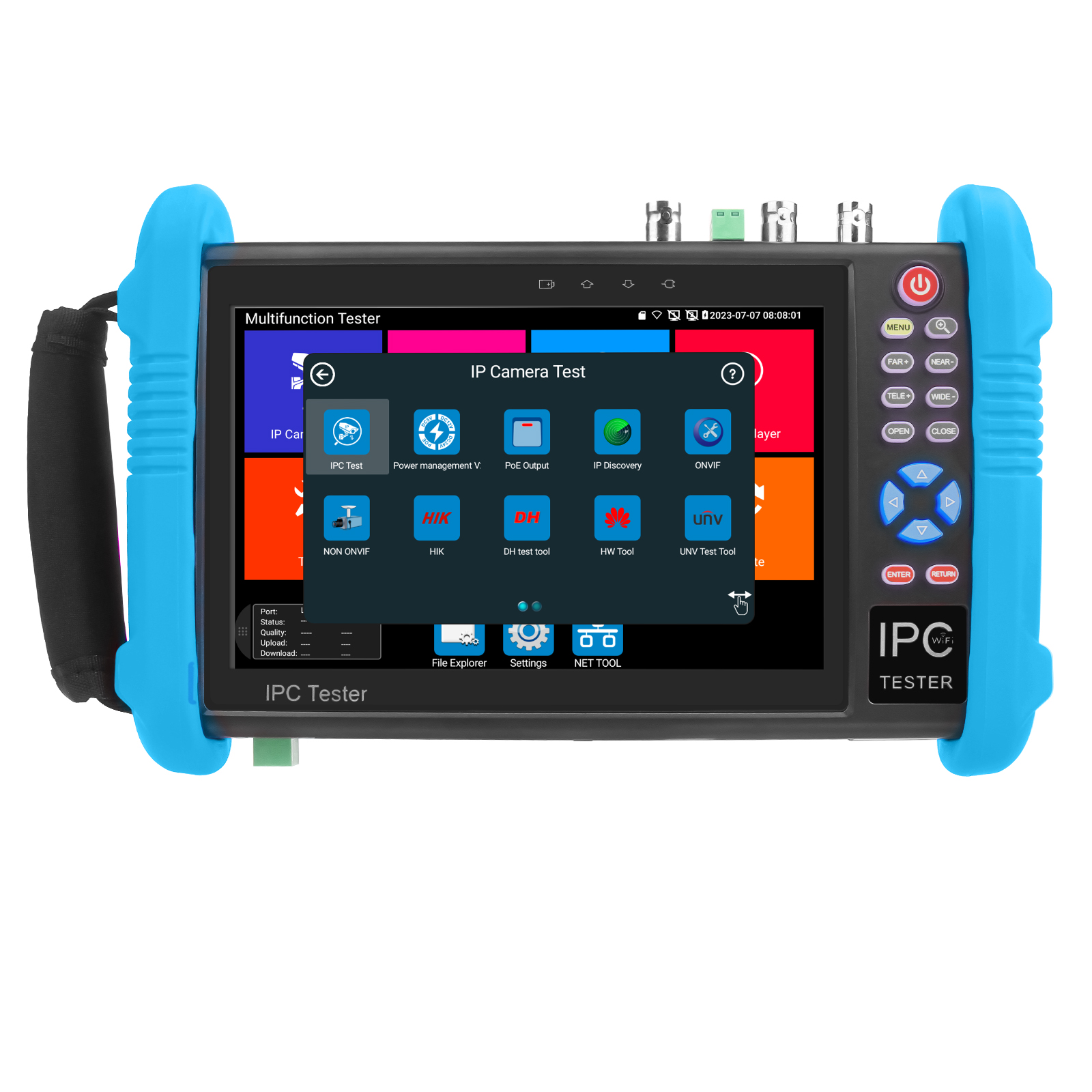 Noyafa CCTV & Network Tester with 7" Retina Touchscreen, 4K Support, PoE Output & Multi-Function Testing NF-716ADHS PRO