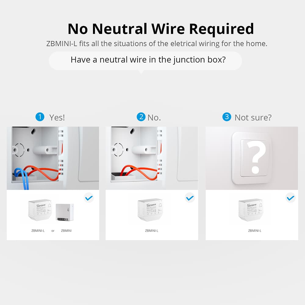 Sonoff ZBMINI-L Zigbee 3.0 Smart Switch