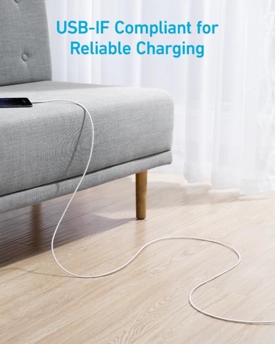 Anker Mobile Cable USB-A to USB-C  1.8m 322 White