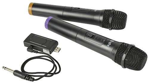QTX U-MIC Dual Handheld UHF Mic System 171.800UK