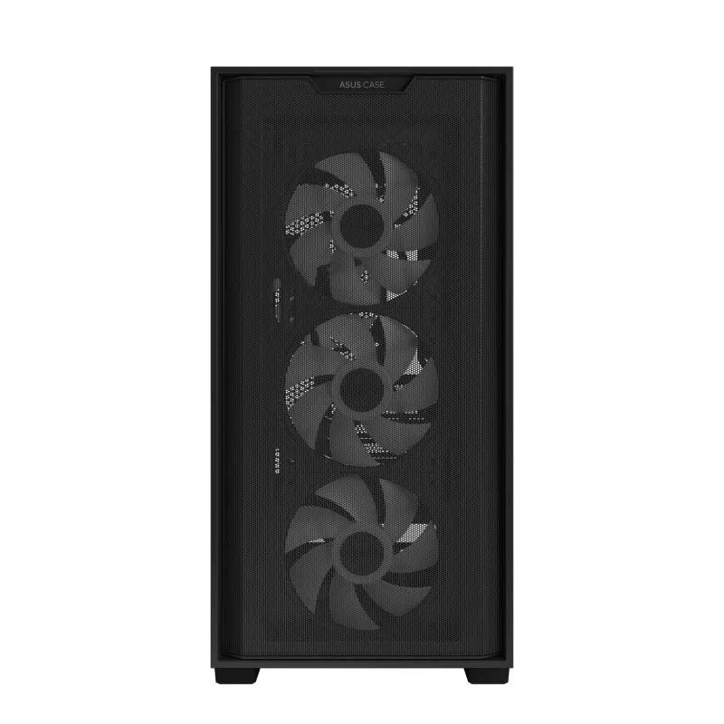 ASUS PC Case Gaming mATX Mesh Front Panel Tempered Glass Side Window 4x Pre-Installed ARGB Fans A21 PLUS Black