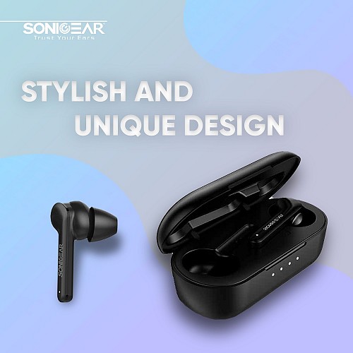 SonicGear EARPUMP TWS 5 PRO IPX5 Earphones Black