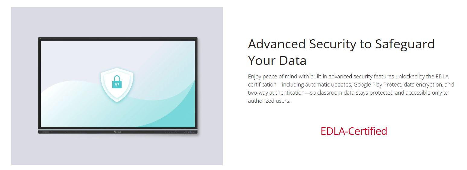 Viewsonic Viewboard Interactive Display Touch 75" 4K Android14 NFC,Palm Rejection EDLA PlayStore IFP7551