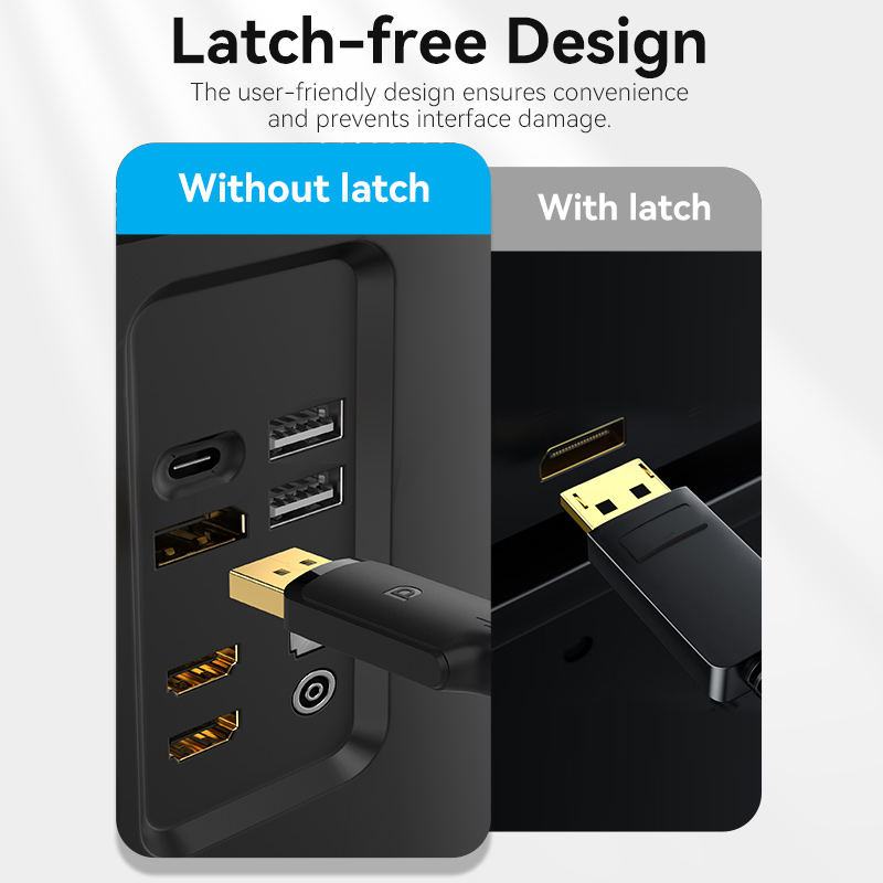 Vention DisplayPort to HDMI Cable 4K30Hz 1.0m PVC HFOBF