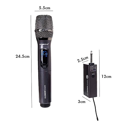 SonicGear WMC6000RR Wireless UHF Rechargeable Microphone with Receiver