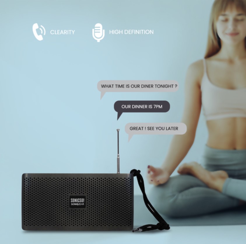 SonicGear SONICGO! RDO30-X Portable BT/FM/USB Speaker Black