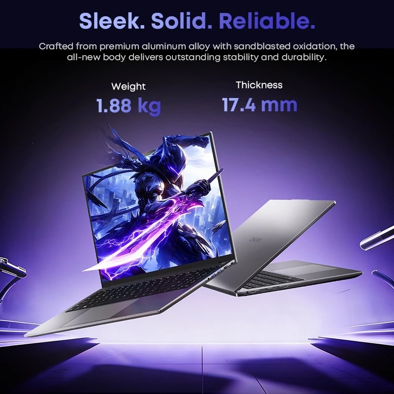 Chuwi Laptop CoreBook Plus ,16', R5-7430U, 16Gb + 512GB Windows 11 PRO