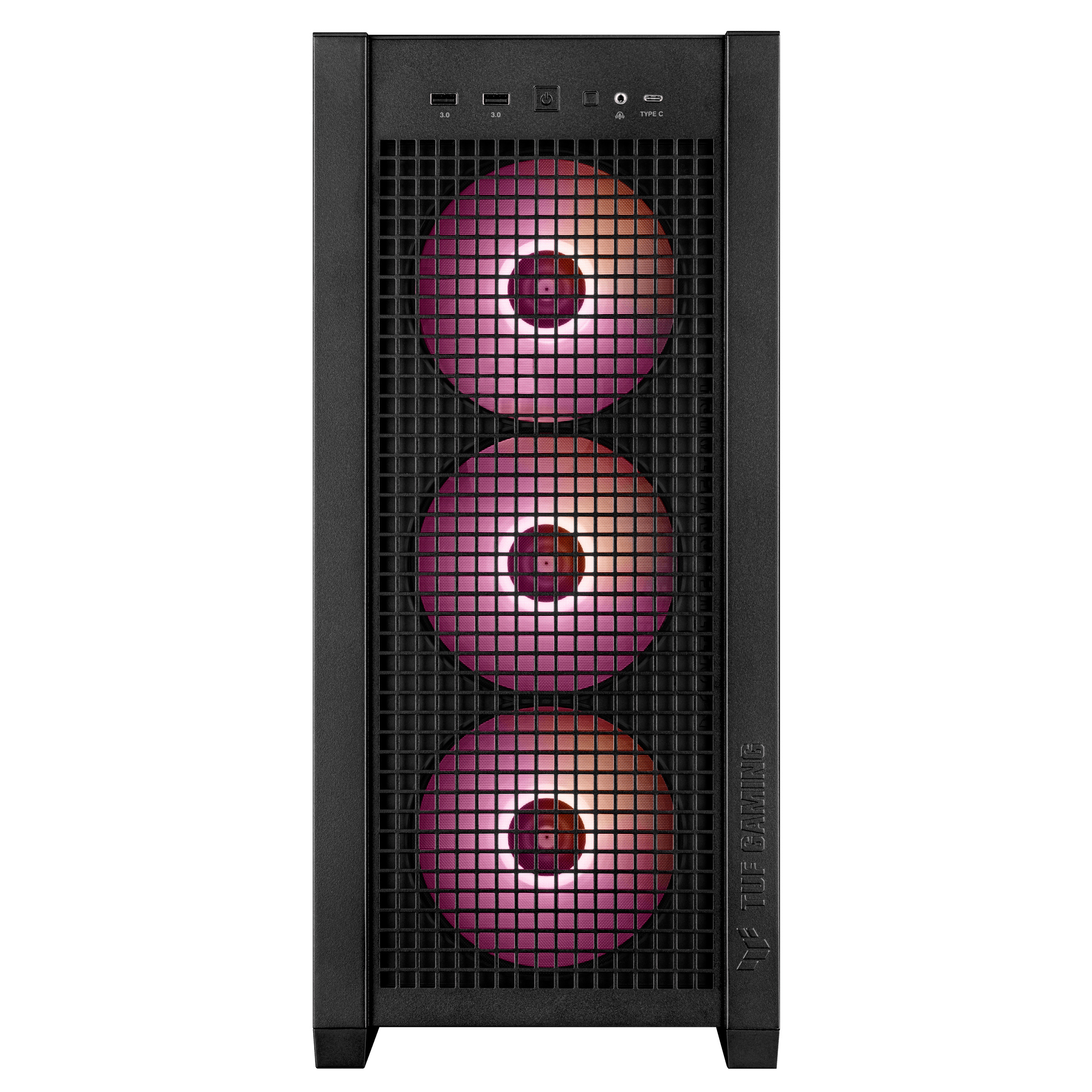 ASUS PC Case ATX Tempered Glass 4xARGB Fans TUF GAMING GT302 Black