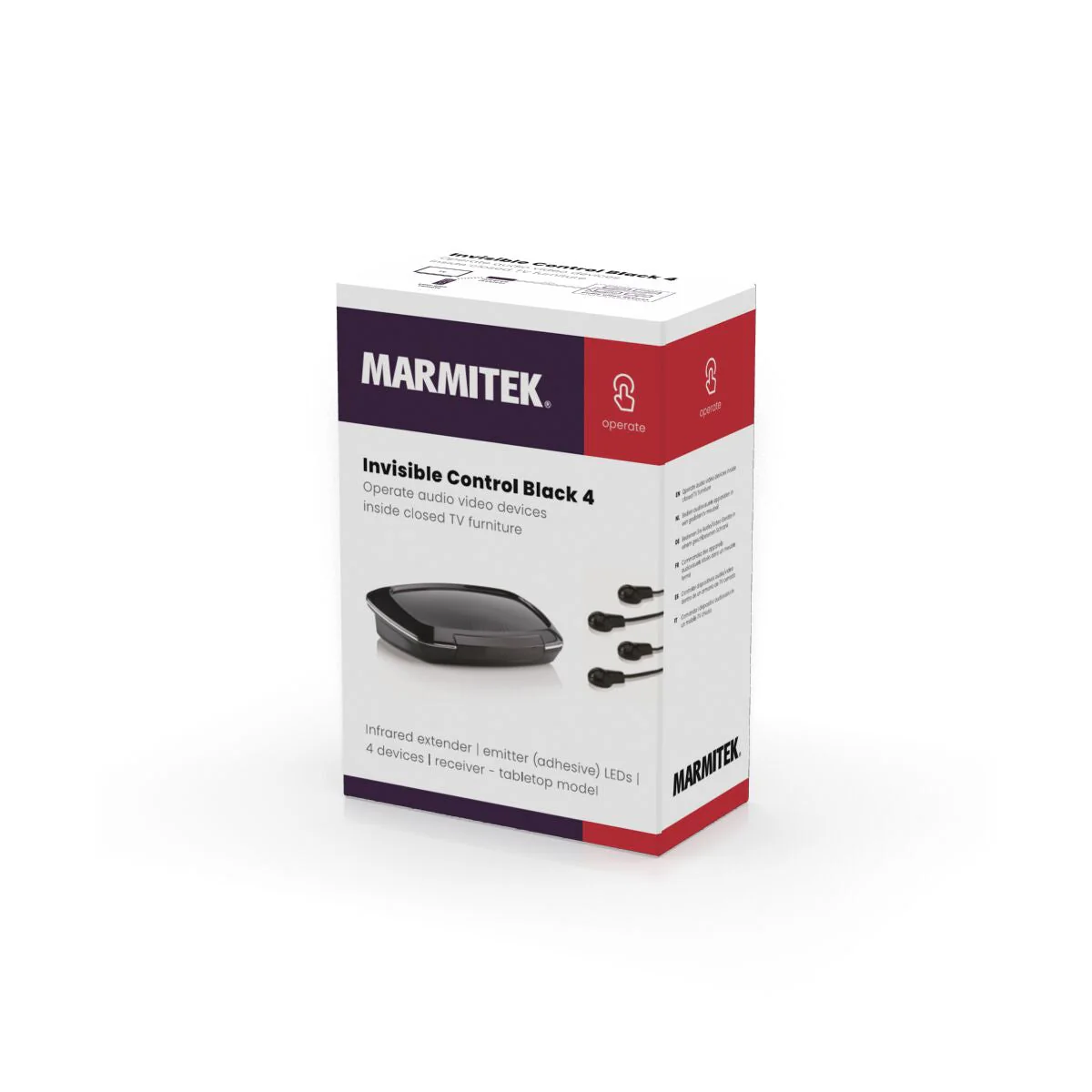 Marmitek Invisible Control Black 4 IR Extender up to 4 Devices