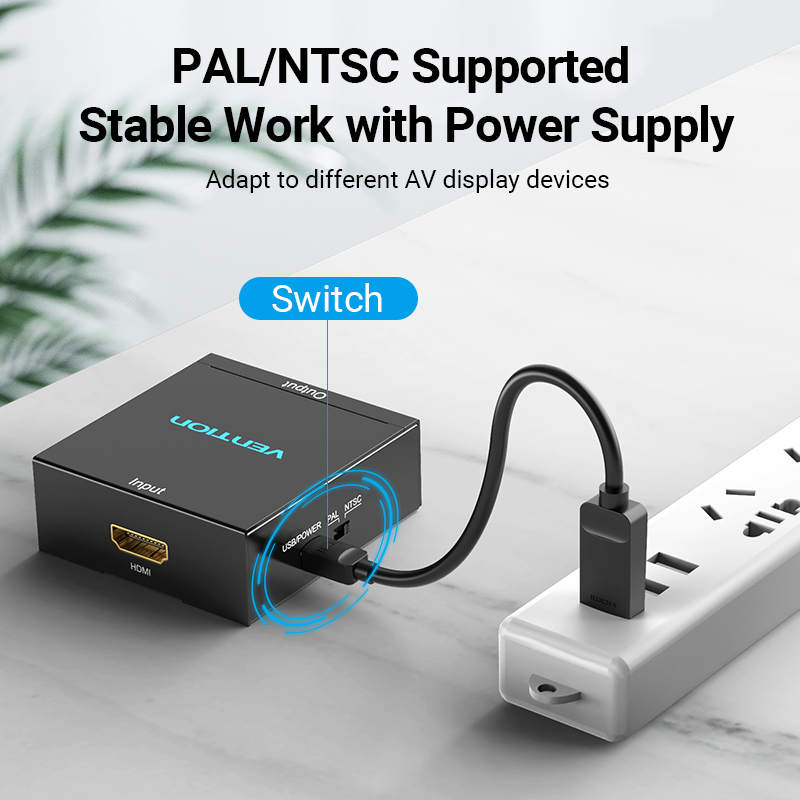 Vention Converter HDMI to 3RCA USB Powered AEEB0