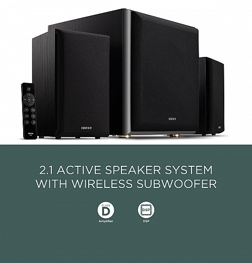 Edifier M601DB 2.1 Active Speakers with Wireless Subwoofer DSP/BT/AUX/RC