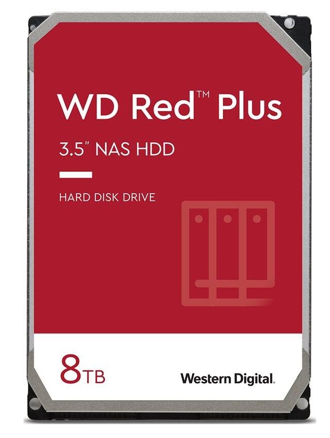 Western Digital HDD 3.5'' RED PLUS NAS 8TB WD80EFPX