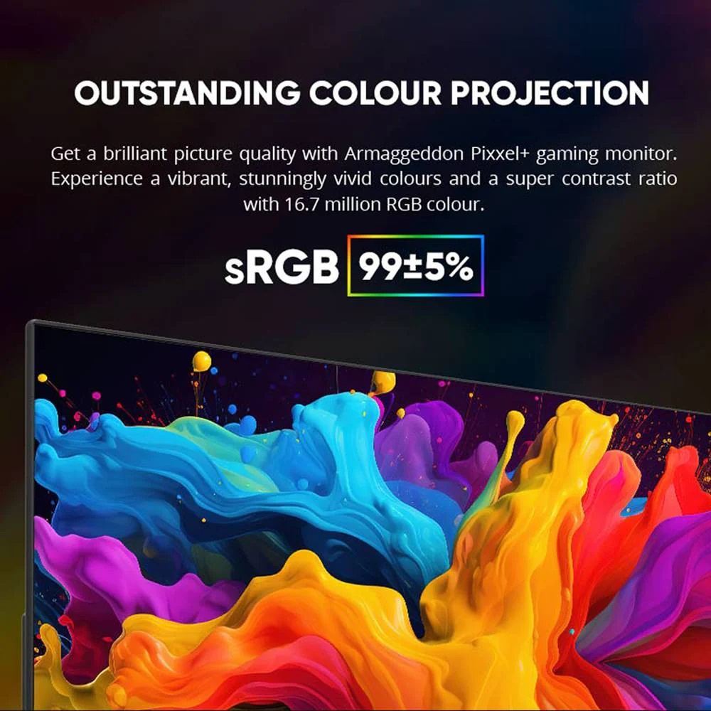 Armaggeddon Gaming Monitor 27'' Frameless 100Hz 2K XF27QHD White