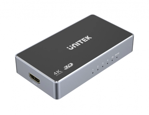 Unitek V1109A 4K HDMI Splitter 1 In-4 Out Black/Space Grey