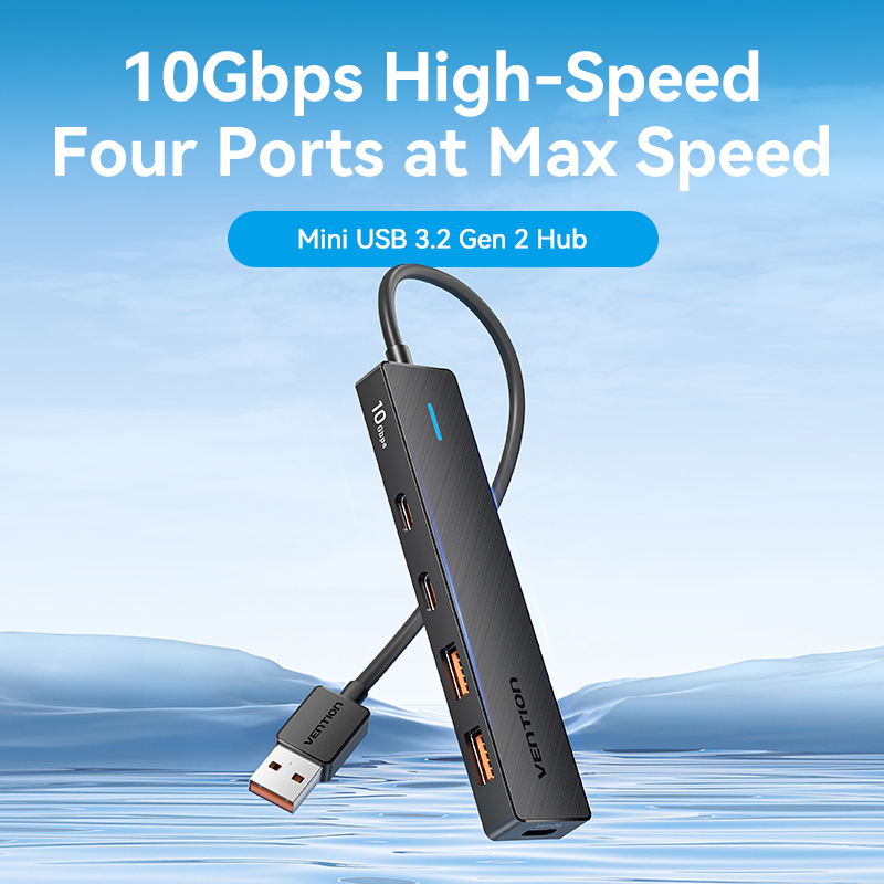 Vention IT HUB USB-A 2xA 2xC 3.2 Gen2 + USBC Power Port CHSBB