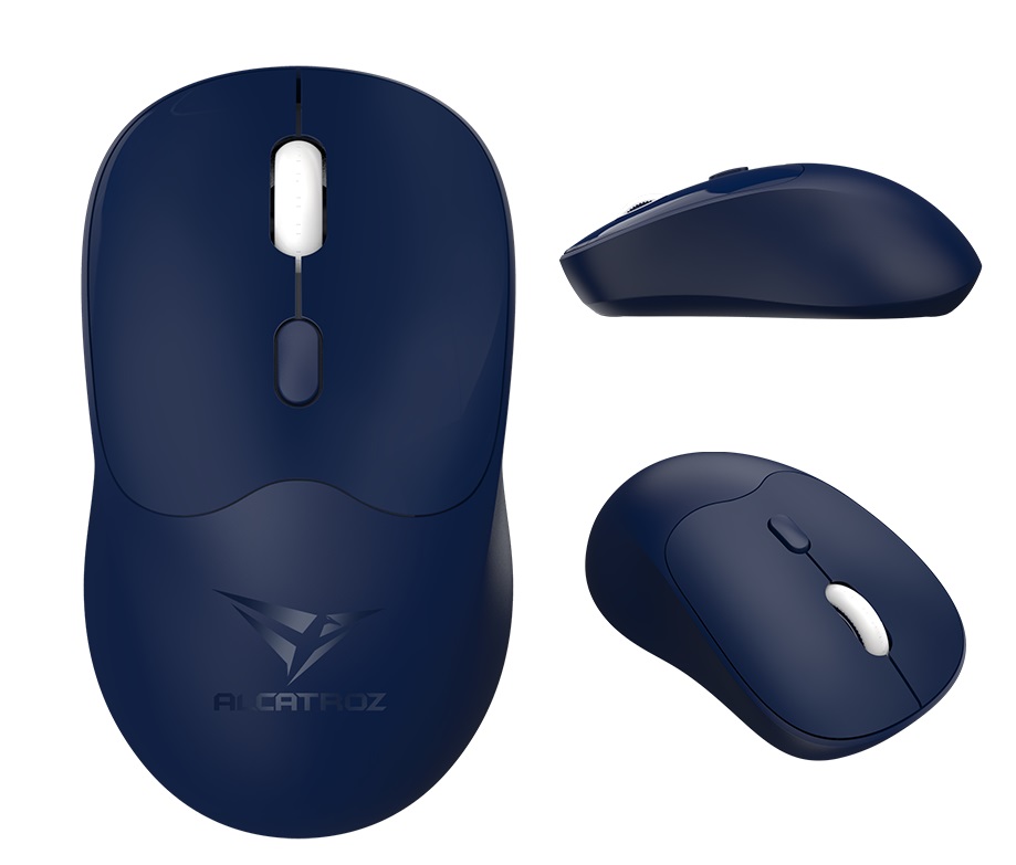 Alcatroz Mouse Wireless & BT Recharg Silent AIRMOUSE DUO 6 Blue (2025)