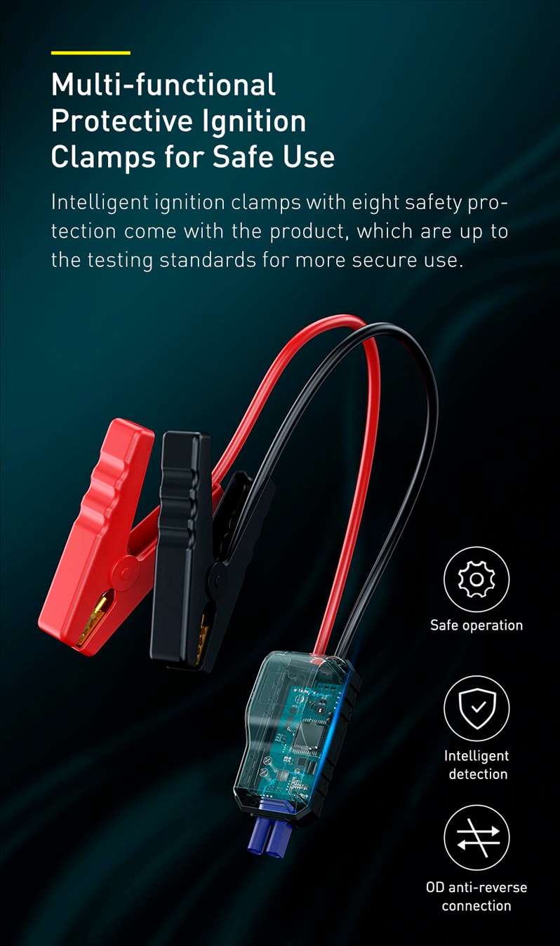 Baseus Car Jump Start Booster & Powerbank 12000mAh 1000A V.2