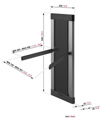 Vogels EFA8835 Column 64cm + Support