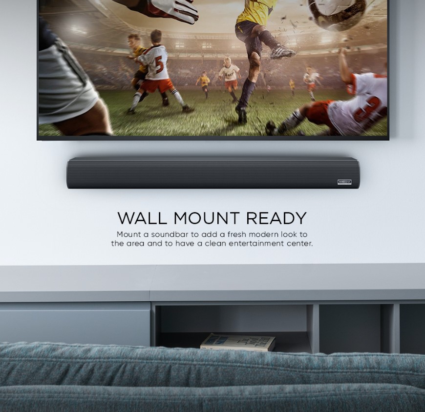 SonicGear STUDIOBAR 500HD Maverick 100W HiFi DSP Soundbar BT-USB-HDMI