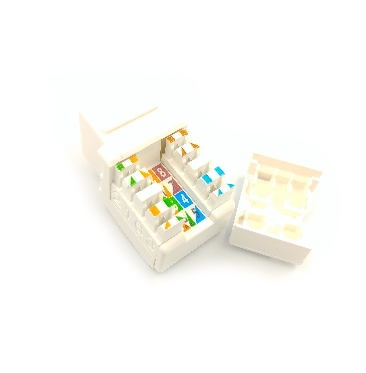 Kuwes Keystone Jack CAT6A UTP 90 degrees Tooles Less & Punchdown