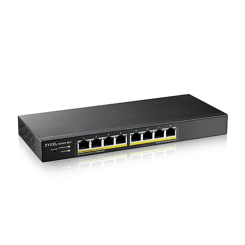 Zyxel SP 8-Port Gigabit PoE Cloud Managed Switch, 8 x PoE 60W GS1915-8EP