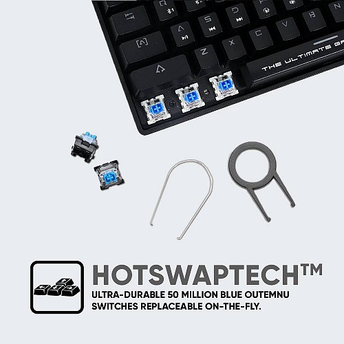 Armaggeddon MBA-61R Bluetooth Mechanical BLUE Keyboard White